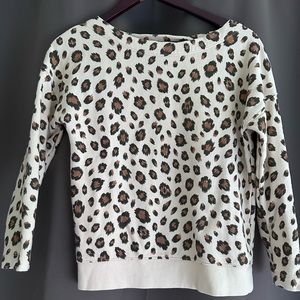 J Crew Leopard Print Sweatshirt